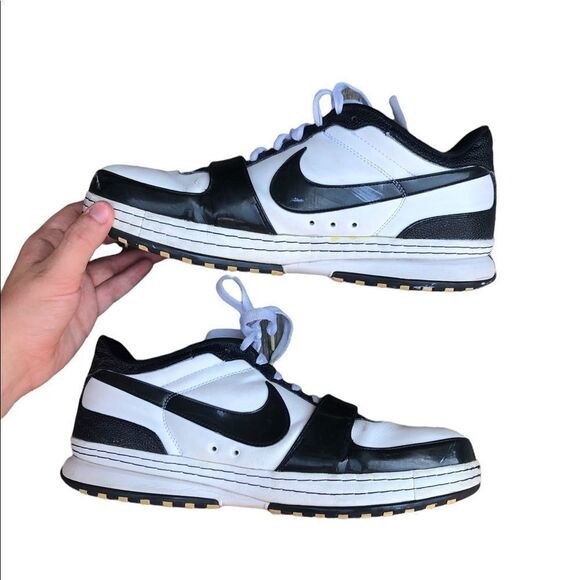 Vintage 2009 Nike LeBron 6 Low ‘Panda’ White Size 13 - Picture 13 of 16